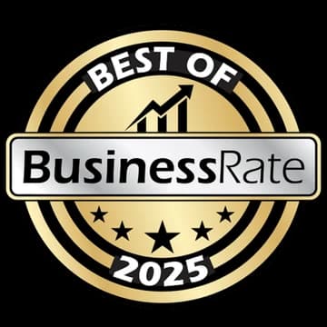 Best of BusinessRate 2025 award badge