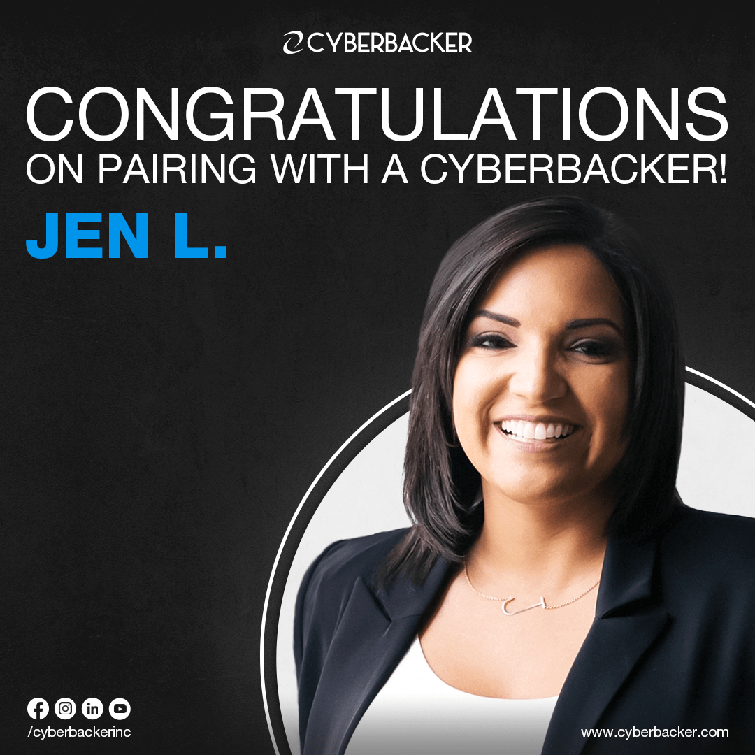 Congratulations on Pairing with a Cyberbacker