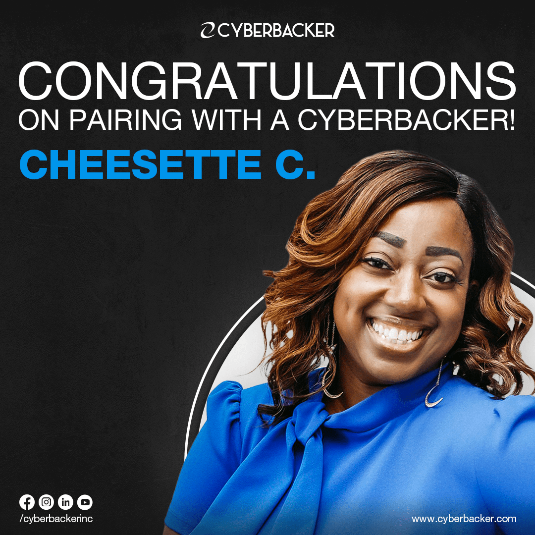 Congratulations on Pairing with a Cyberbacker