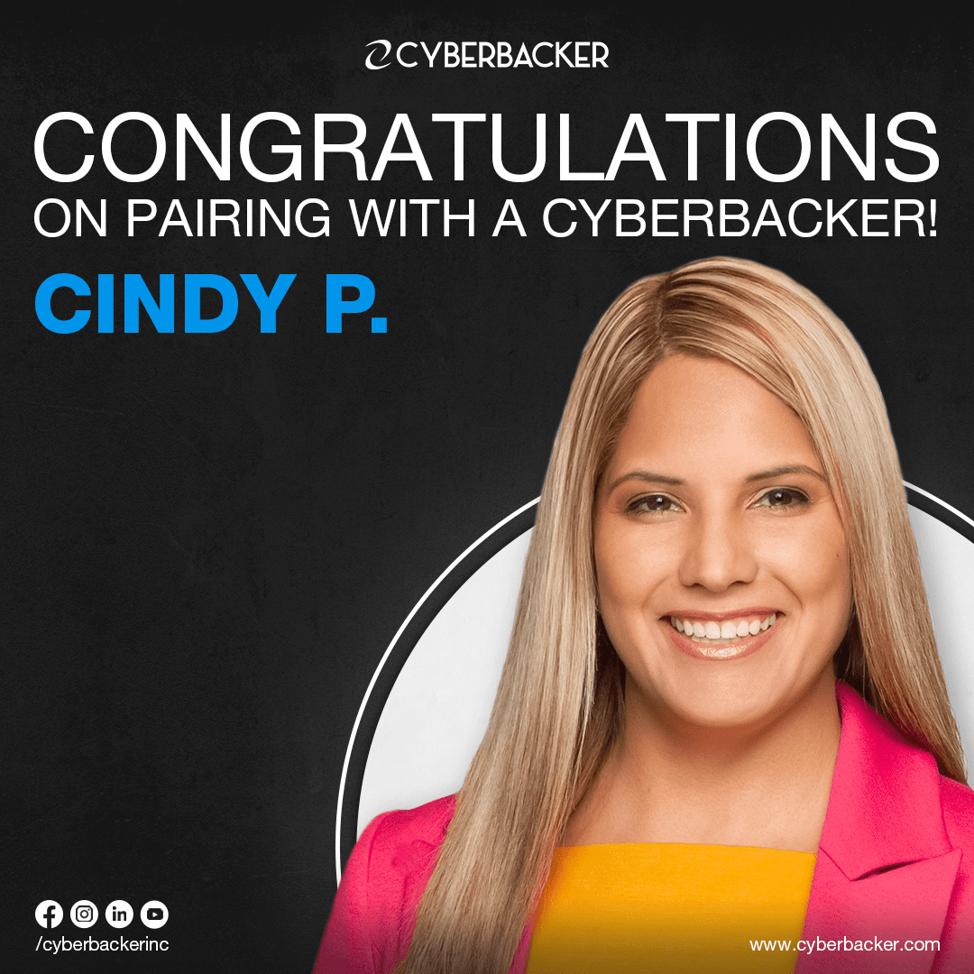 Congratulations on Pairing with a Cyberbacker