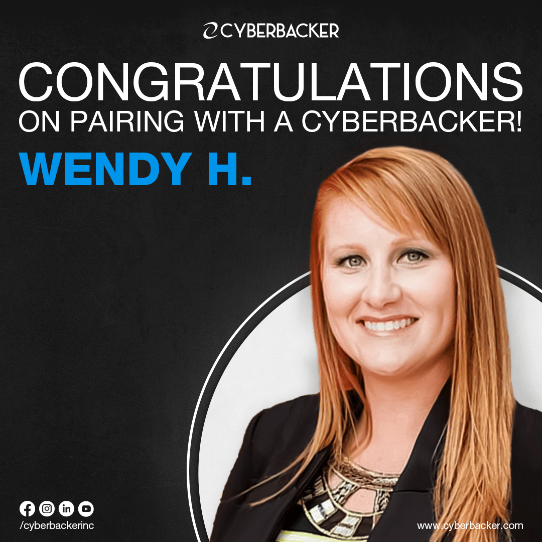 Congratulations on Pairing with a Cyberbacker