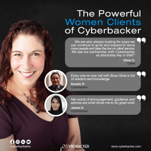 The Powerful Women Clients of Cyberbacker, Best Virtual Assistant Company in United States of America, Virtual Assistant Canada, VA Canada