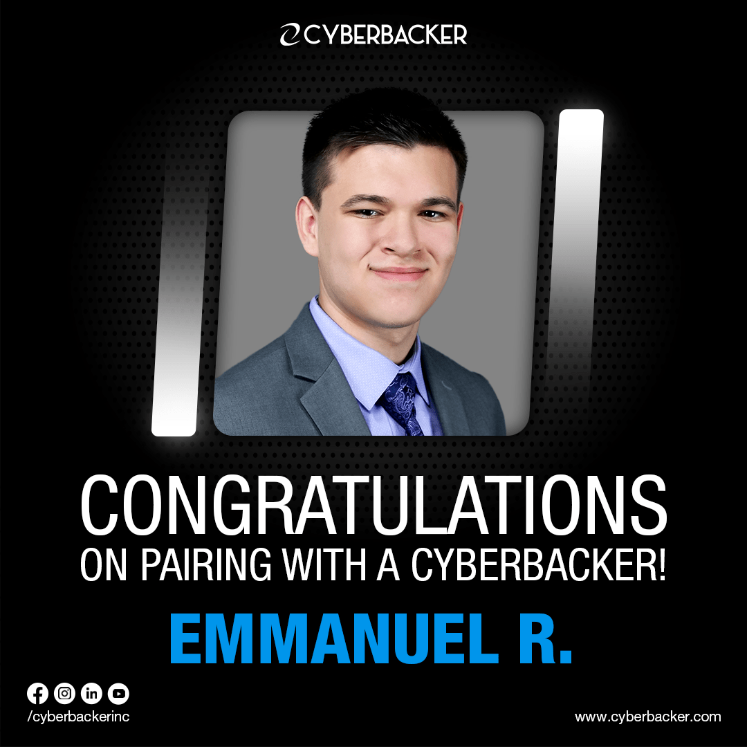 Congratulations on Pairing with a Cyberbacker