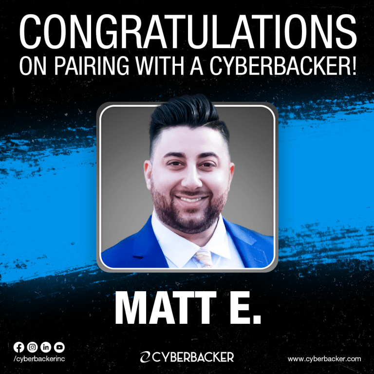 Congratulations on Pairing with a Cyberbacker- Virtual Assistant