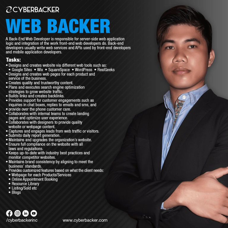 Cyberbacker Services -Web Backer