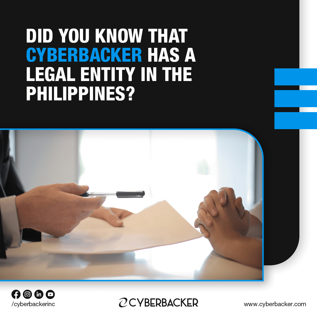 Cyberbacker Has A Legal Entity In The Philippines - Virtual Assistant