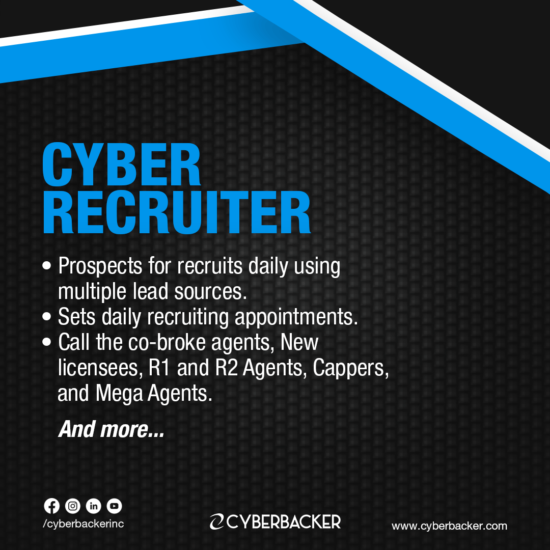 Cyberbacker Services - Cyber Recruiter - Virtual Assistant