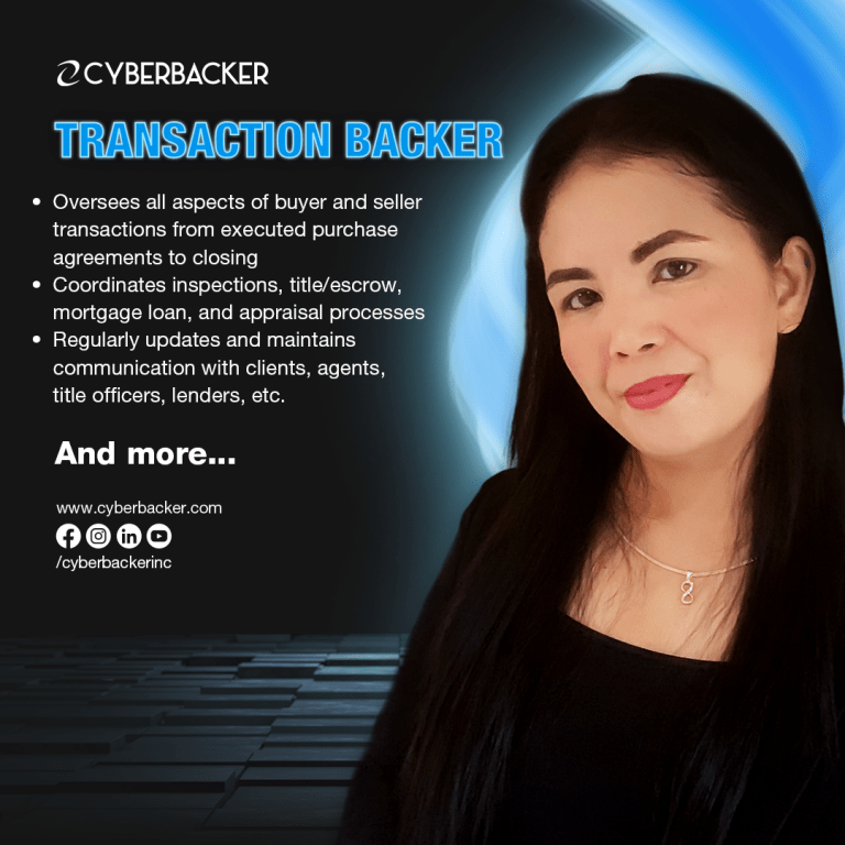 Cyberbacker Services - Transaction Backer - Virtual Assistant
