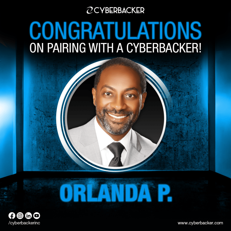 Congratulations On Pairing With A Cyberbacker - Orlanda P.