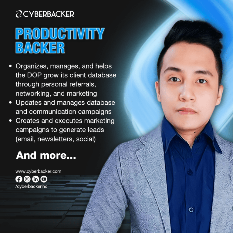 Cyberbacker Services - Productivity Backer - Virtual Assistant