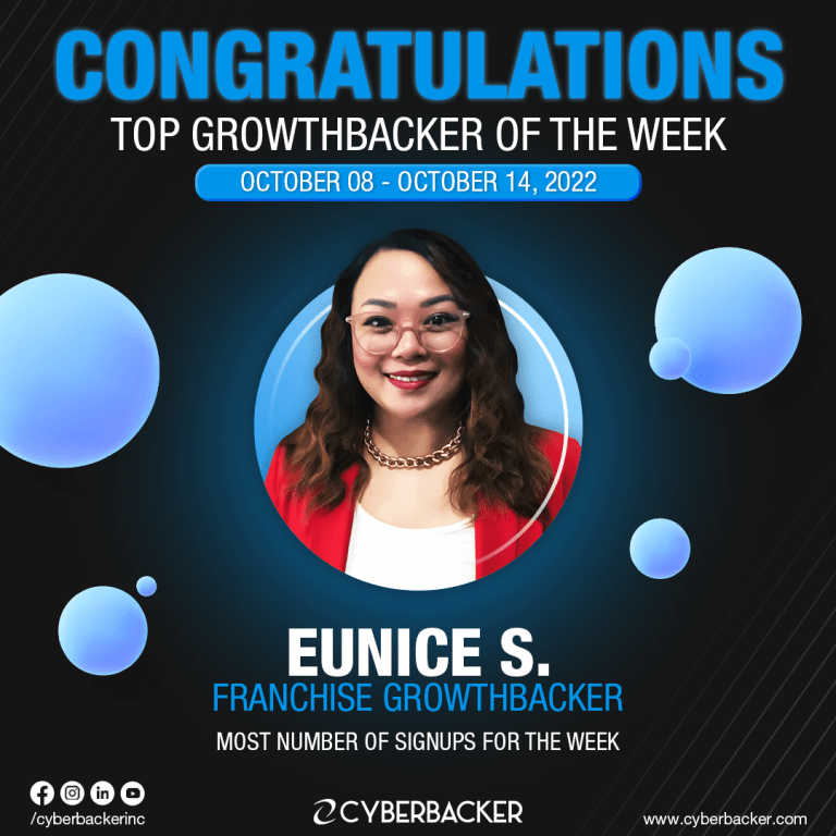 Top Growthbacker of the Week - Eunice S.