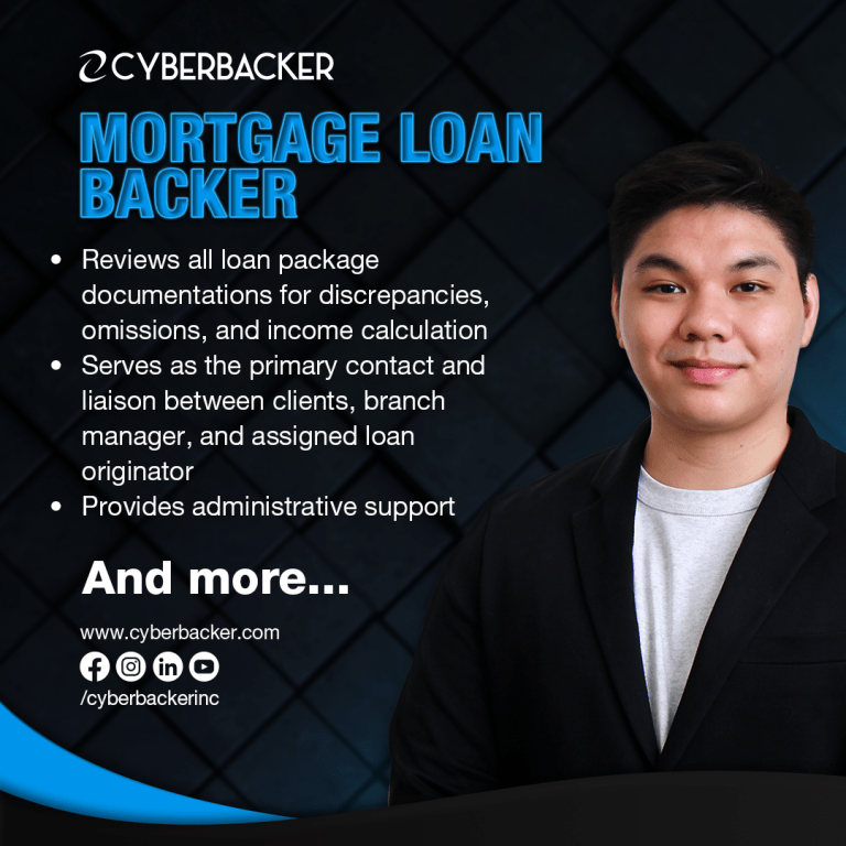 Cyberbacker Services - Mortgage Loan Backer - Virtual Assistant