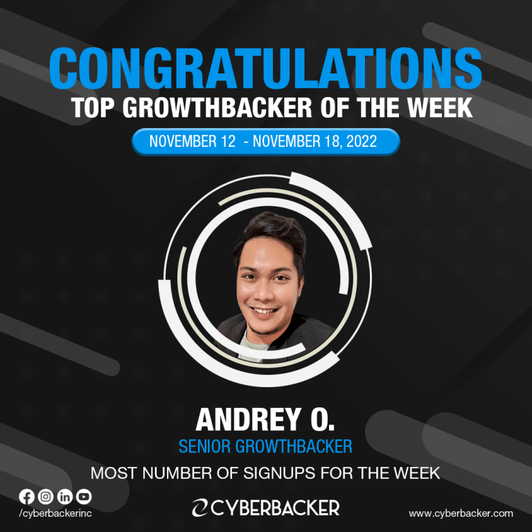 Top Growthbacker Of The Week - Virtual Assistant