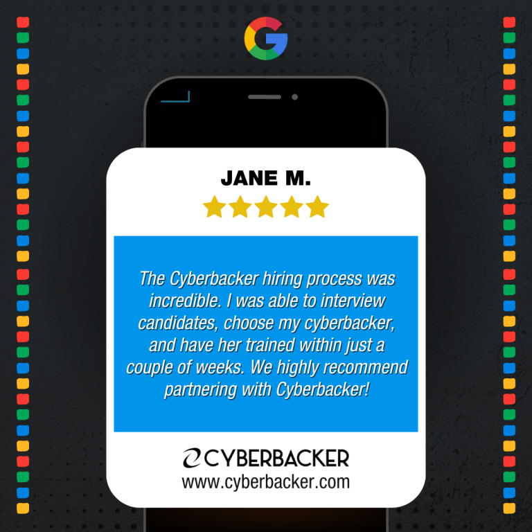 Cyberbacker Google Review - Virtual Assistant