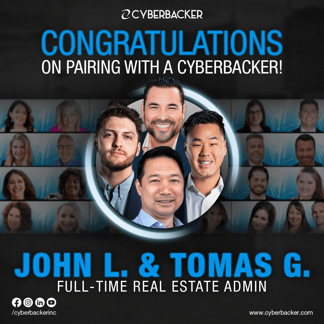 Congratulations on Pairing with a Cyberbacker-Virtual Services