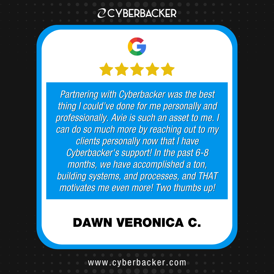 Cyberbacker Google Review - Virtual Assistant