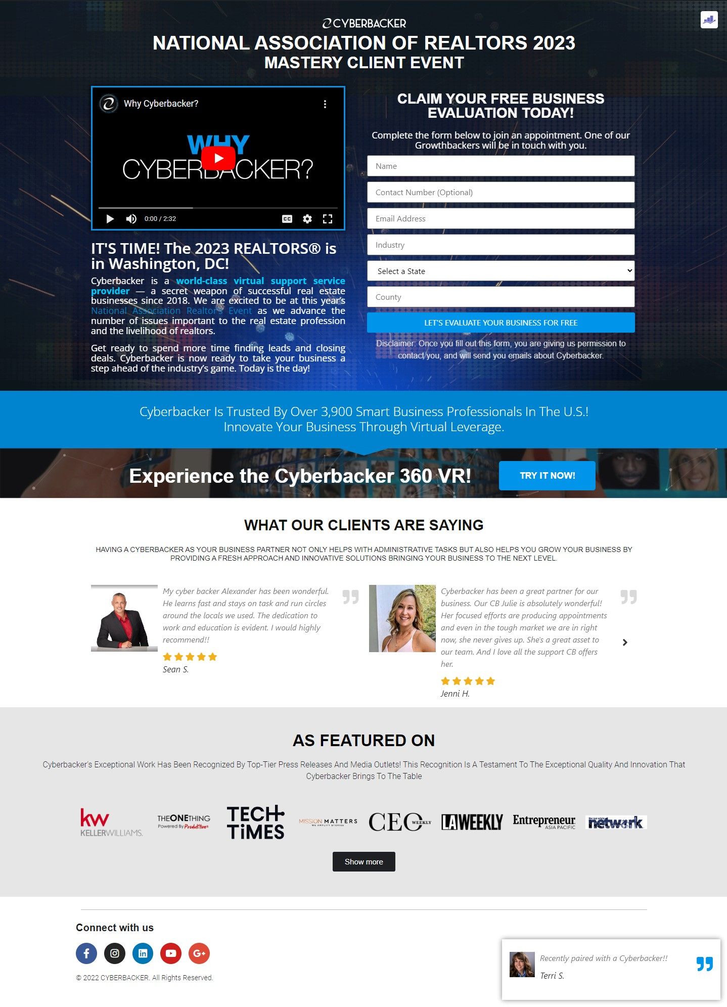 NAR NXT, The REALTOR® Experience Cyberbacker